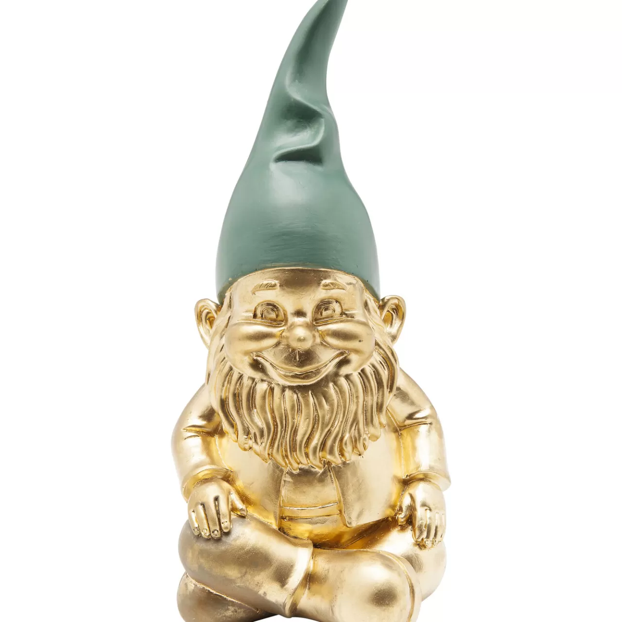 Figurine Décorative Zwerg Sitting Dore Vert 19Cm*KARE Design Best