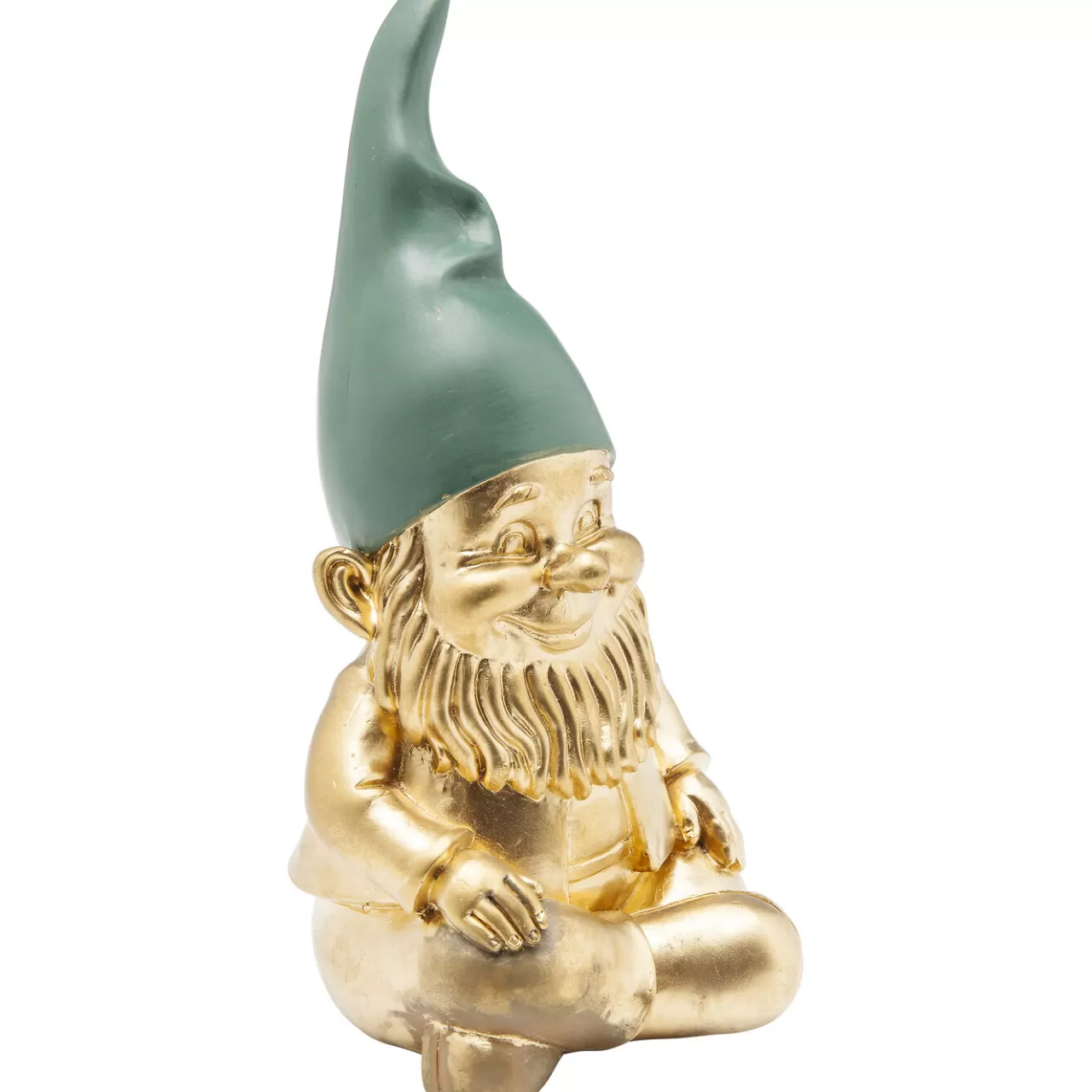 Figurine Décorative Zwerg Sitting Dore Vert 19Cm*KARE Design Best