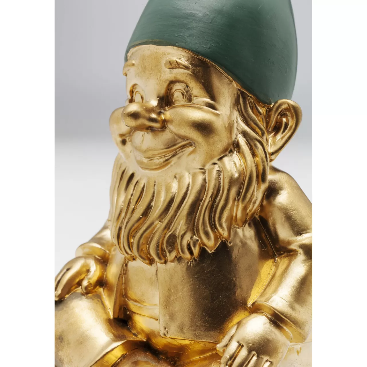 Figurine Décorative Zwerg Sitting Dore Vert 19Cm*KARE Design Best