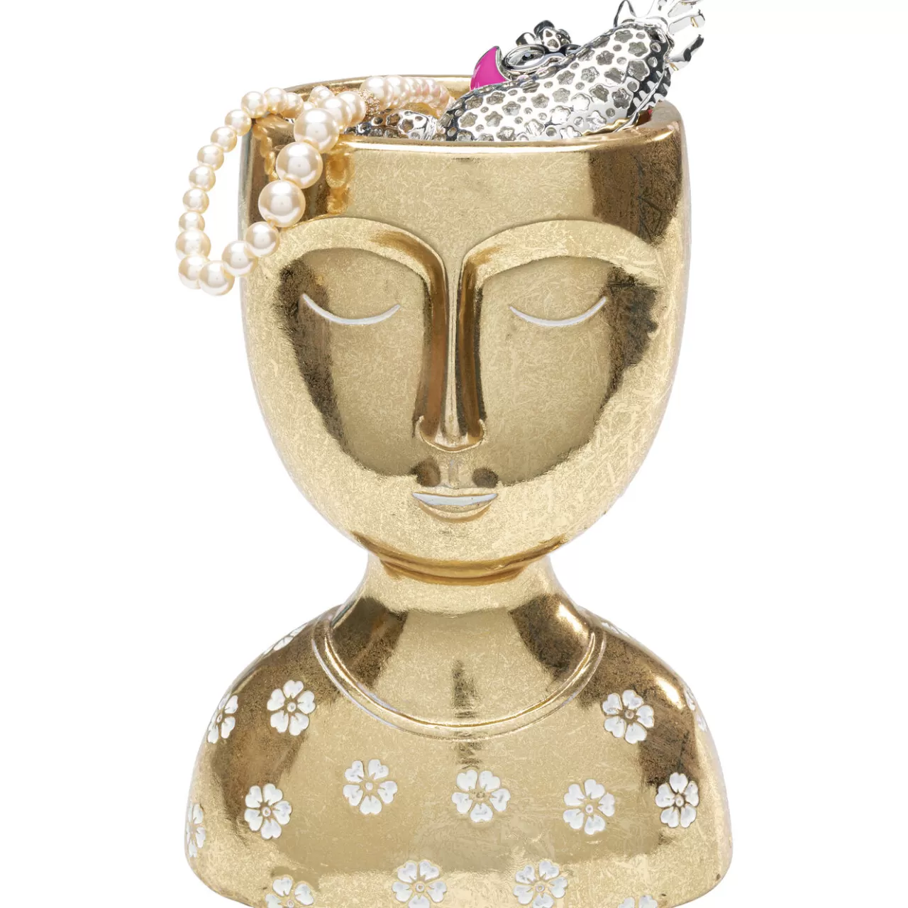 Objet Décoratif Daisy Head Dore 19Cm*KARE Design Shop