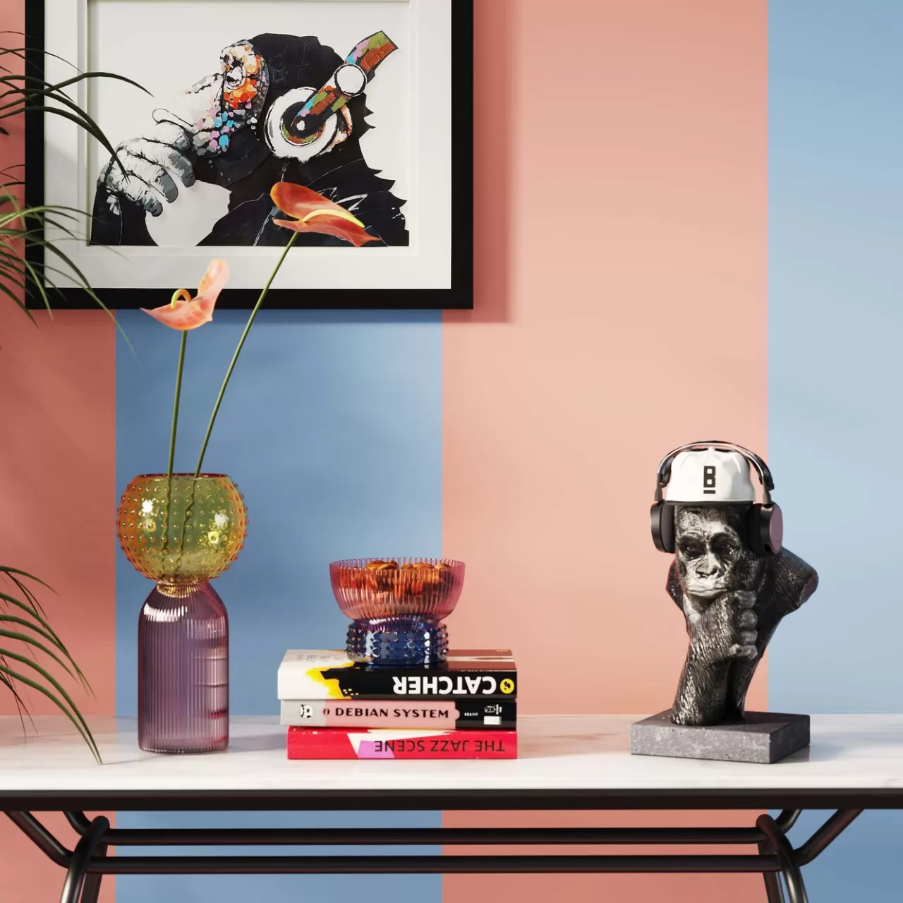 Objet Décoratif Thinking Gorilla Head 49Cm*KARE Design New