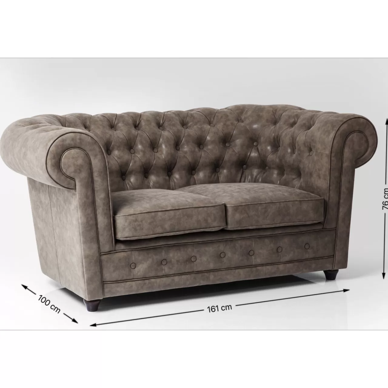 Sofa Oxford 2 Places Vintage Smart*KARE Design Best Sale