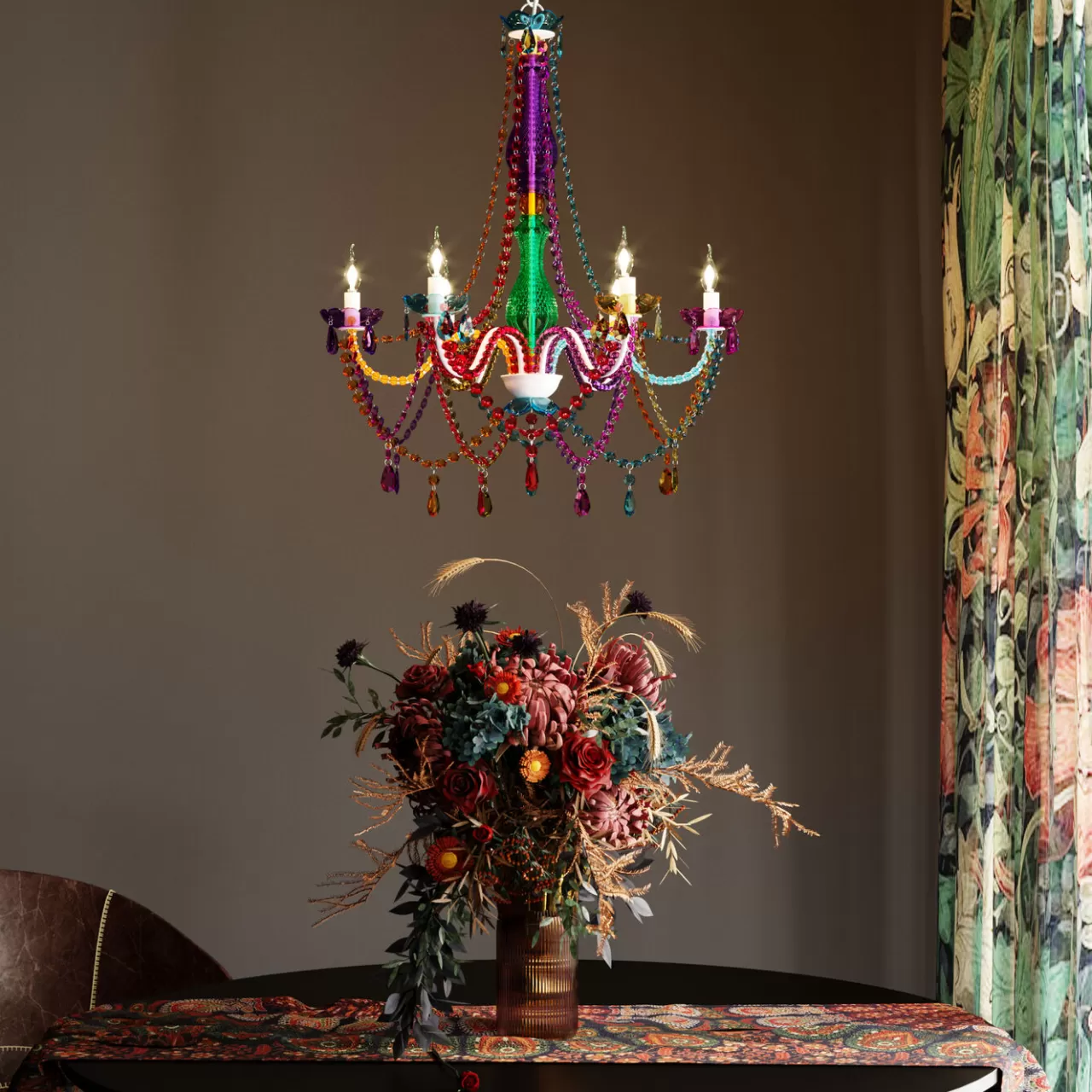 Suspension Starlight 6 Branches Multicolore*KARE Design Fashion