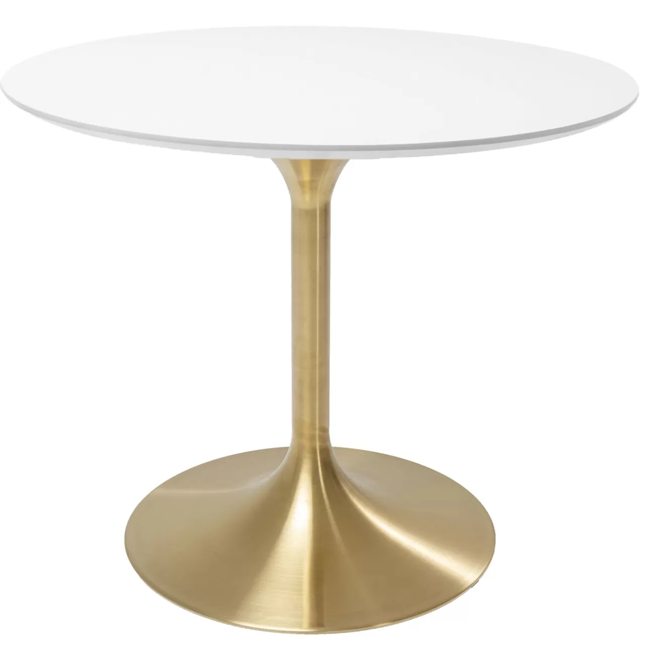 Table Invitation Blanc-Laiton O90Cm*KARE Design New