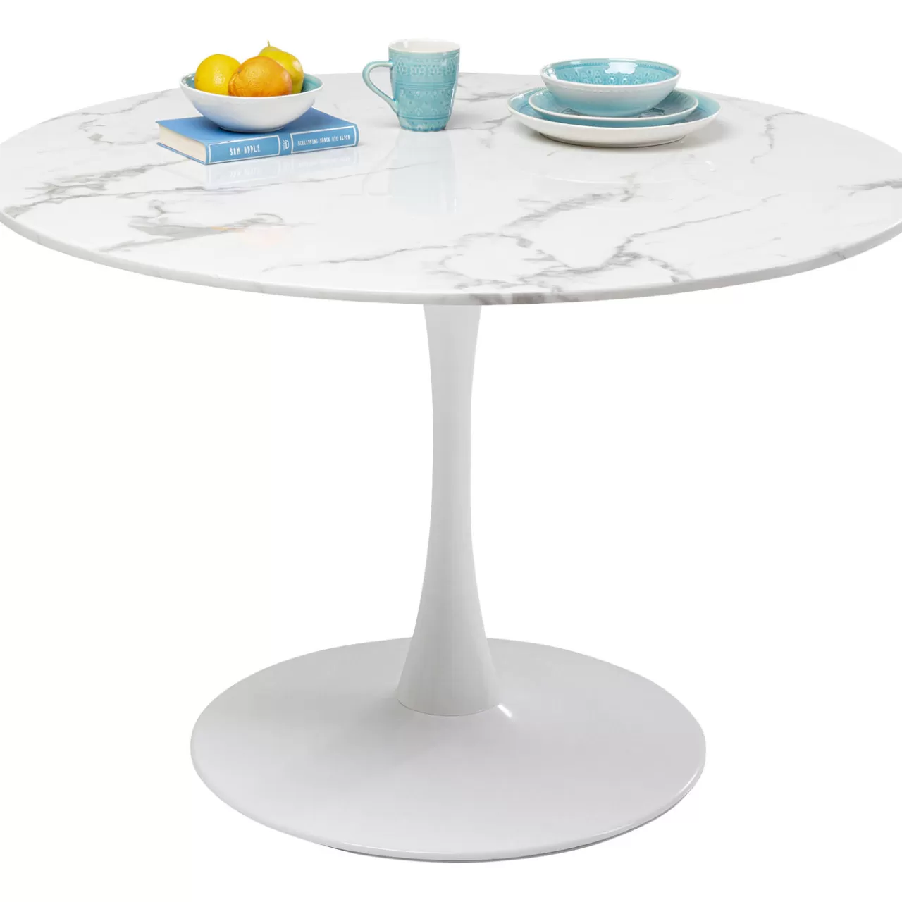 Table Veneto Marbre Blanc O110Cm*KARE Design Discount