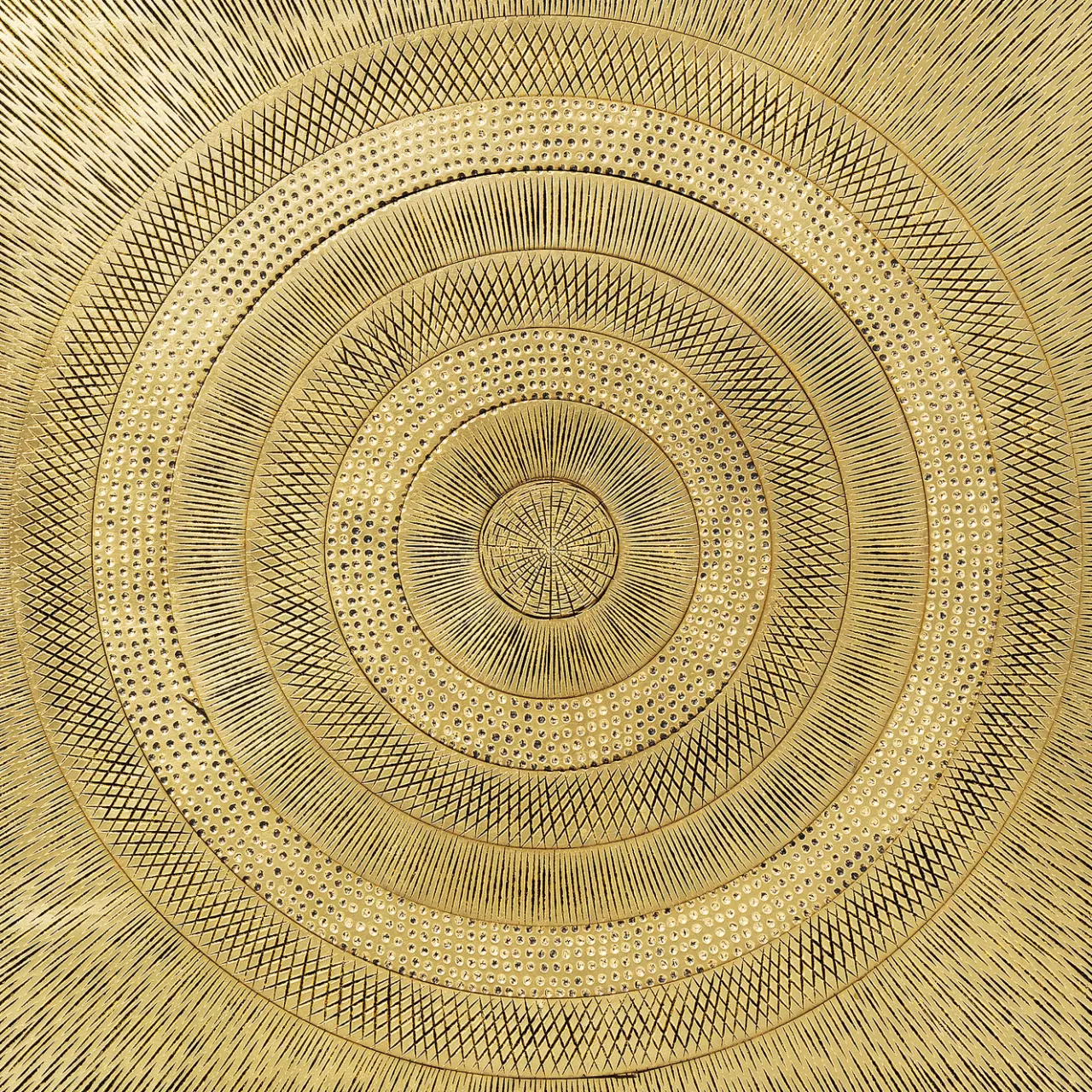 Tableau Décoratif Art Circle Dore 120X120*KARE Design Hot
