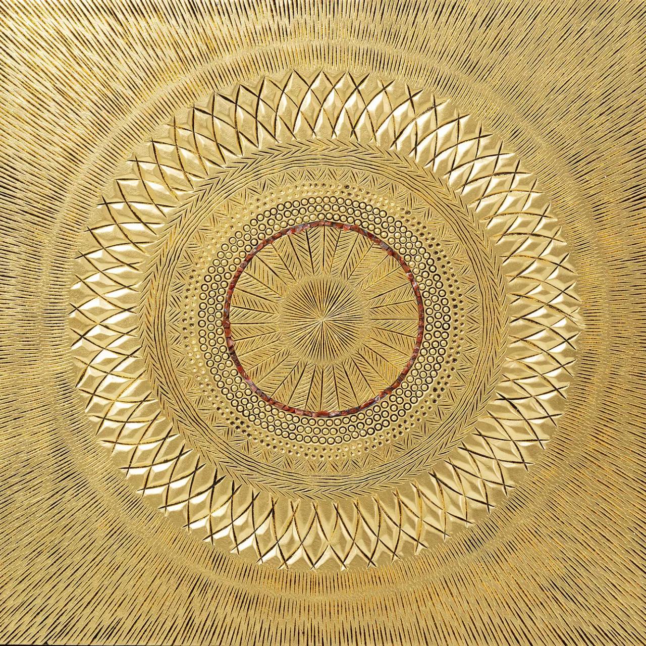 Tableau Décoratif Art Geometric Circle Dore 120X12*KARE Design Sale