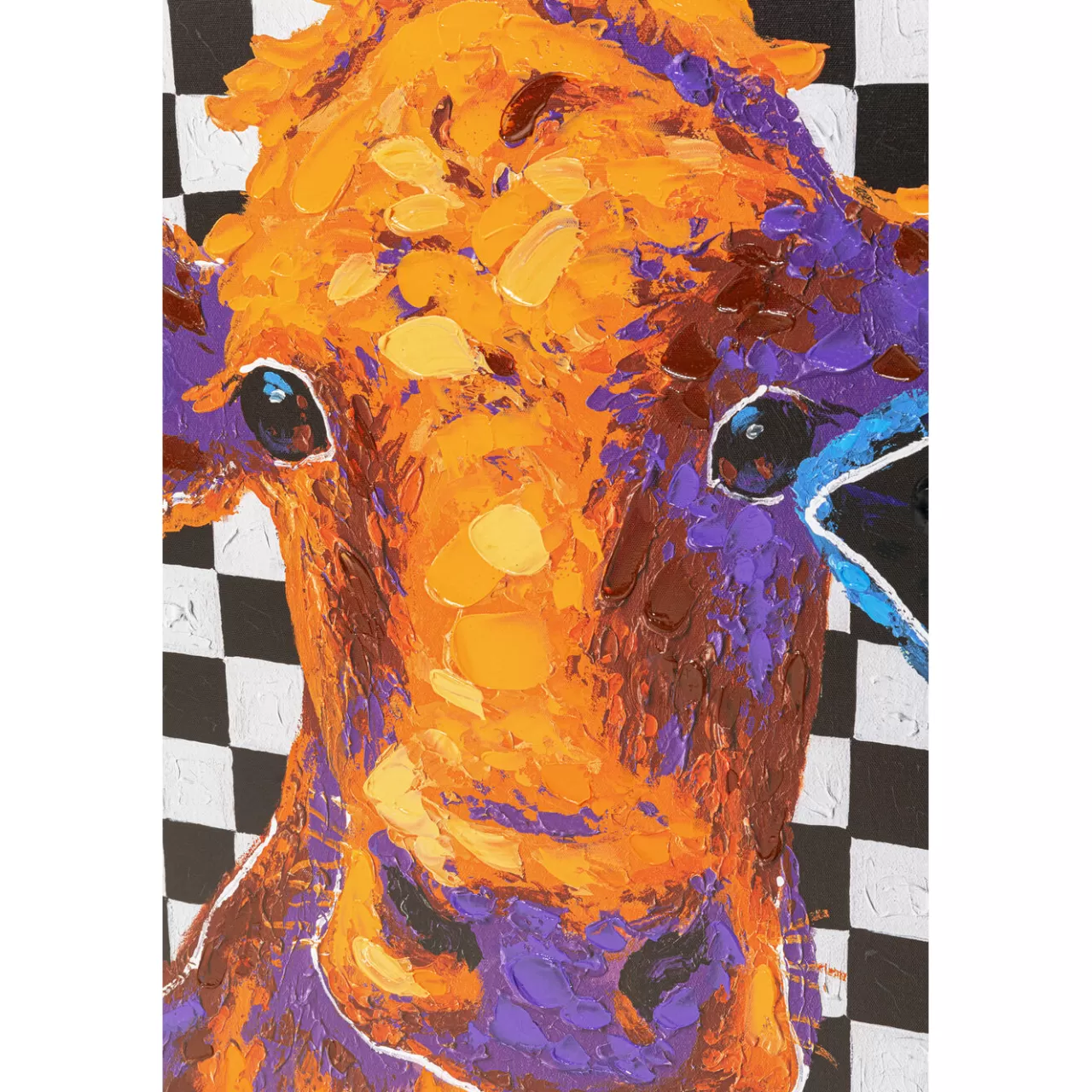 Tableau Sur Toile Colorful Cows 120X90Cm*KARE Design Cheap