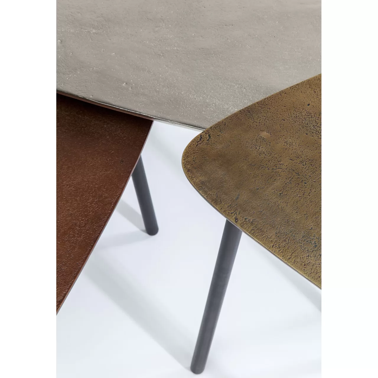 Tables Basses Loft Triangle Vintage (Set De 3)*KARE Design New