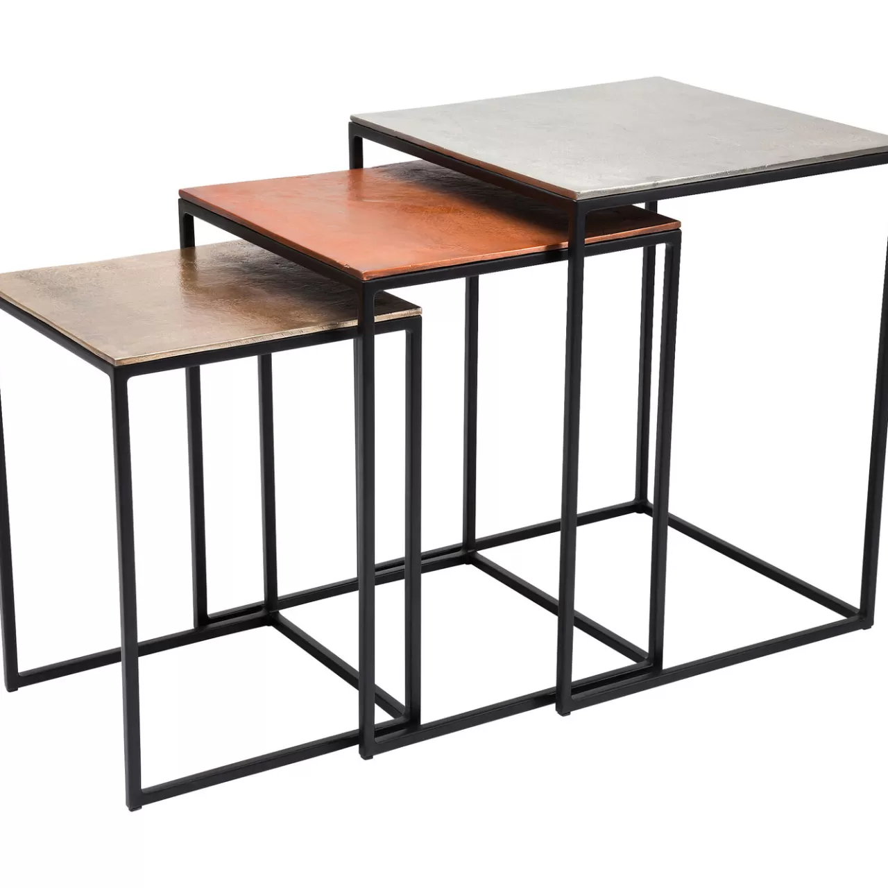 Tables D Appoint Loft Square Vintage (Jeu De 3) 41*KARE Design Shop