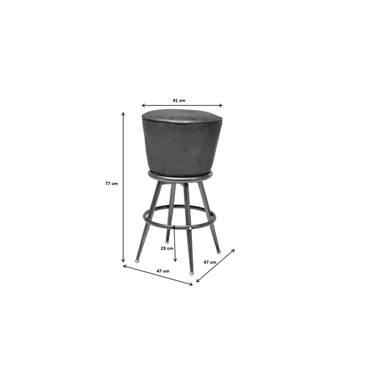 Tabouret De Bar Lady Rock Vintage*KARE Design Outlet